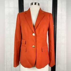 J. Crew Vibrant Orange Blazer